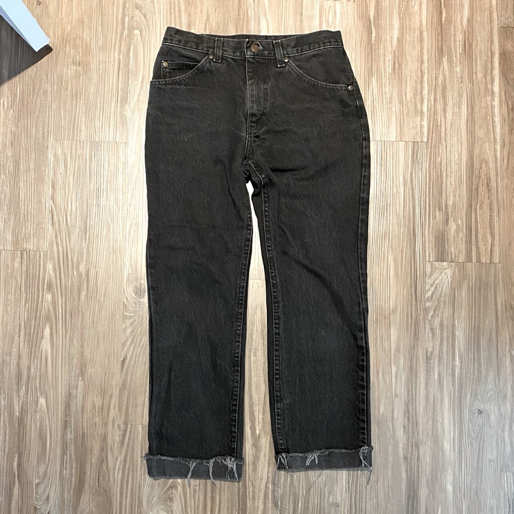 Lee Dark Grey Vintage High Waisted Jeans